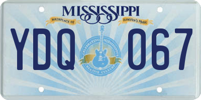 MS license plate YDQ067
