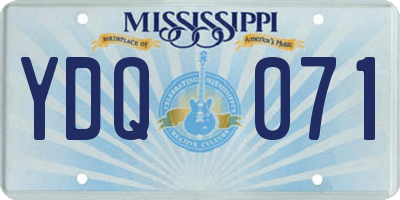 MS license plate YDQ071