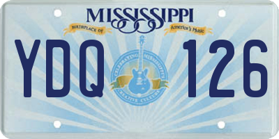 MS license plate YDQ126
