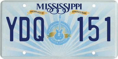 MS license plate YDQ151
