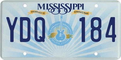 MS license plate YDQ184