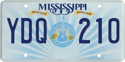 MS license plate YDQ210