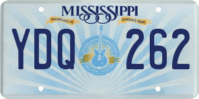 MS license plate YDQ262