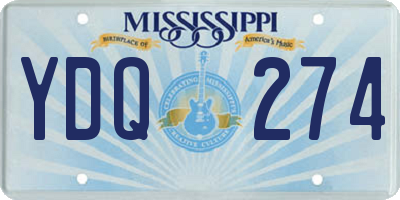 MS license plate YDQ274