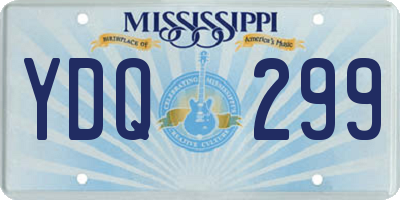 MS license plate YDQ299