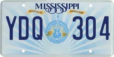 MS license plate YDQ304