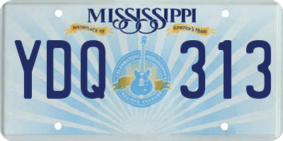 MS license plate YDQ313