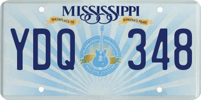 MS license plate YDQ348