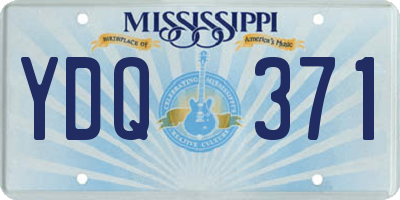 MS license plate YDQ371