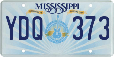 MS license plate YDQ373