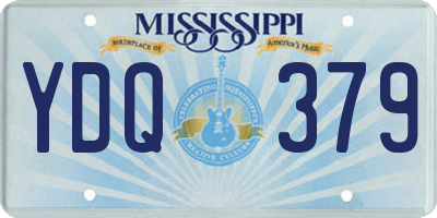 MS license plate YDQ379