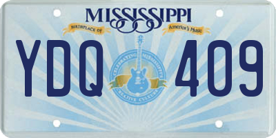 MS license plate YDQ409