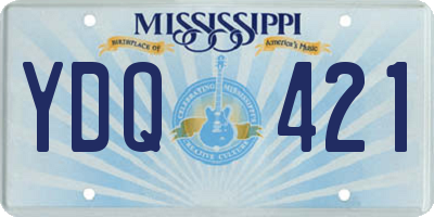 MS license plate YDQ421