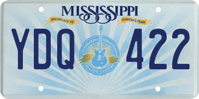 MS license plate YDQ422