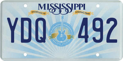 MS license plate YDQ492