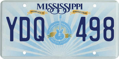 MS license plate YDQ498