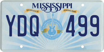 MS license plate YDQ499