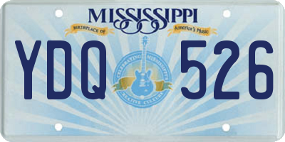 MS license plate YDQ526