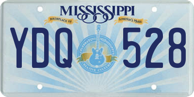 MS license plate YDQ528