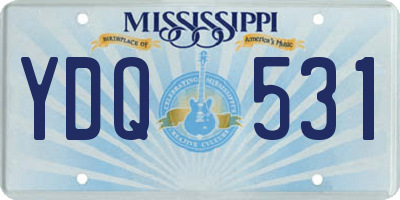 MS license plate YDQ531