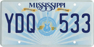 MS license plate YDQ533