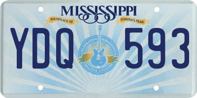 MS license plate YDQ593