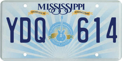 MS license plate YDQ614