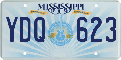 MS license plate YDQ623