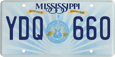 MS license plate YDQ660