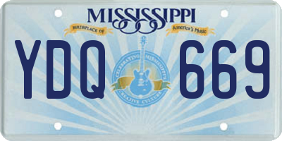 MS license plate YDQ669