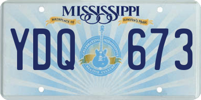 MS license plate YDQ673