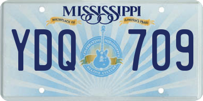 MS license plate YDQ709