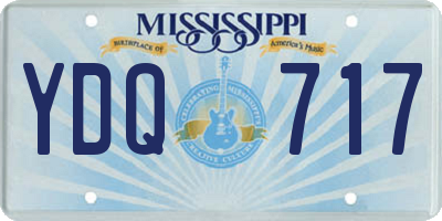 MS license plate YDQ717