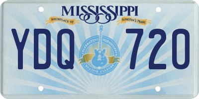 MS license plate YDQ720