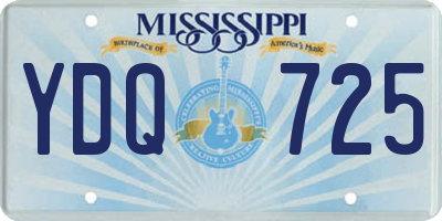 MS license plate YDQ725