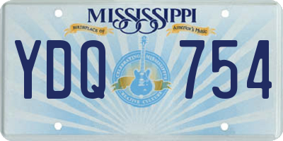 MS license plate YDQ754