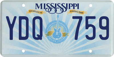 MS license plate YDQ759