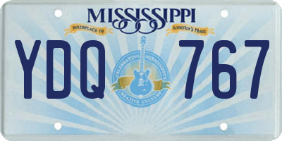 MS license plate YDQ767