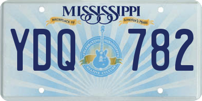 MS license plate YDQ782