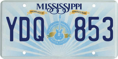MS license plate YDQ853