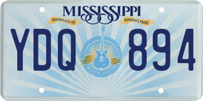 MS license plate YDQ894
