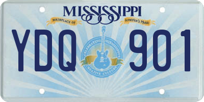 MS license plate YDQ901
