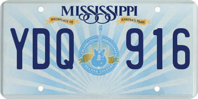 MS license plate YDQ916