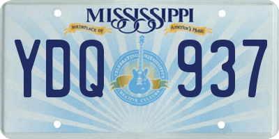 MS license plate YDQ937