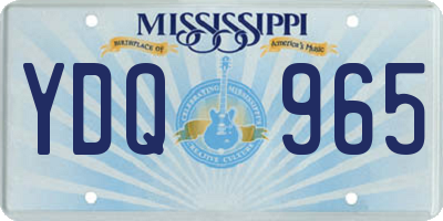 MS license plate YDQ965
