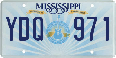 MS license plate YDQ971