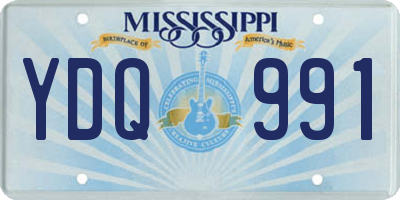 MS license plate YDQ991