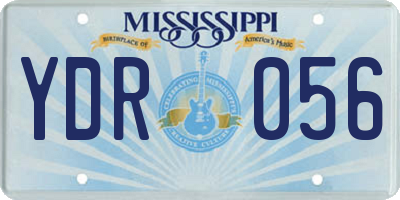MS license plate YDR056