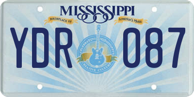MS license plate YDR087