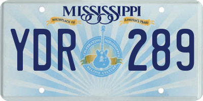 MS license plate YDR289